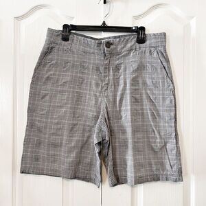 W.R.K Checked Mens Shorts Size XL Gray